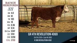 Lot #88 - GR 4TH REVOLUTION 4069