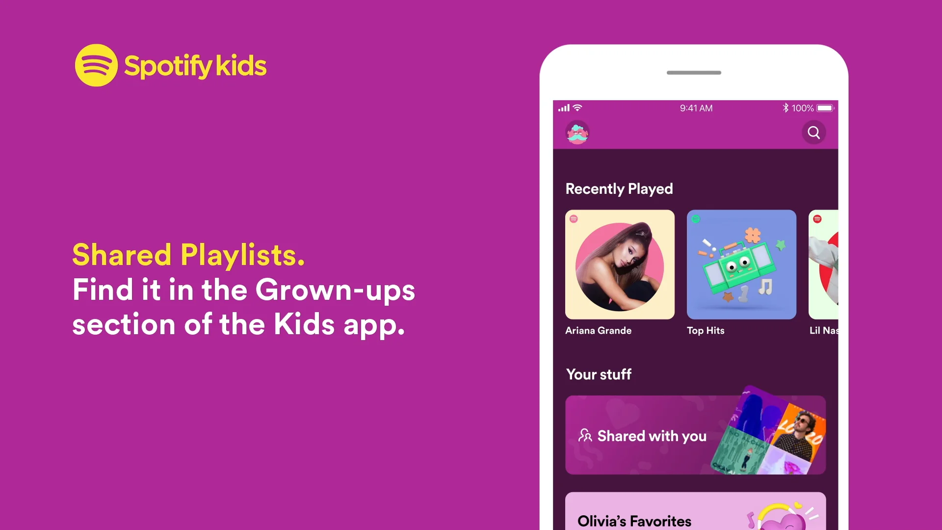 Spotify Kids Playlist Sharing Feature on Vimeo