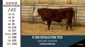 Lot #148 - R 3RD REVOLUTION 7019