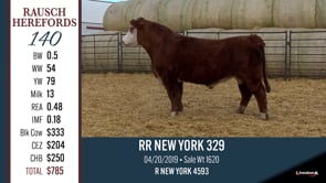 Lot #140 - RR NEW YORK 329 **OUT OF SALE**