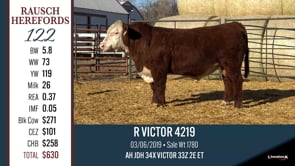 Lot #122 - R VICTOR 4219