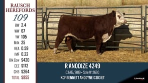 Lot #109 - R ANODIZE 4249