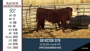 Lot #92 - GR VICTOR 3179