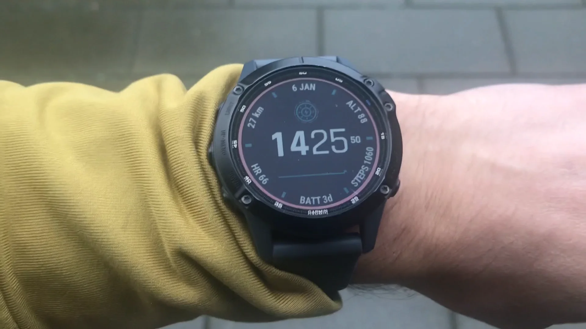 Garmin Fenix 6 Pro Solar settings