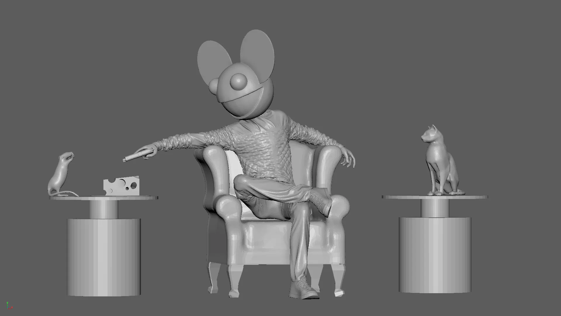 Mouse Character T-pose | 3D model