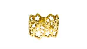 14kt Yellow Gold Openwork Flower Ring