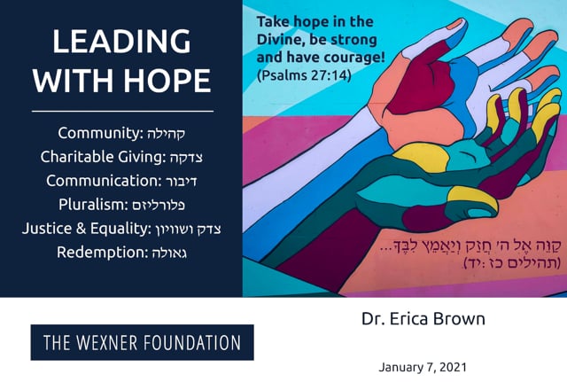 Witness to Chaos: Leading Toward Hope with Dr. Erica Brown