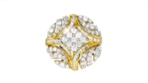 2.00 ct. t.w. Diamond Circle Ring in 18kt Gold Over Sterling