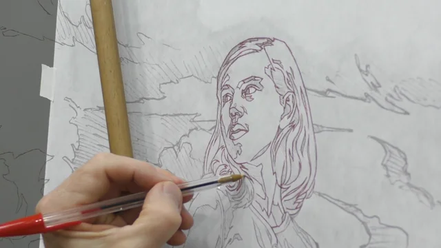SKETCHING ON TRACING PAPER - How to + Timelapse Drawing 