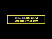How to add a listo to Phantom RVM