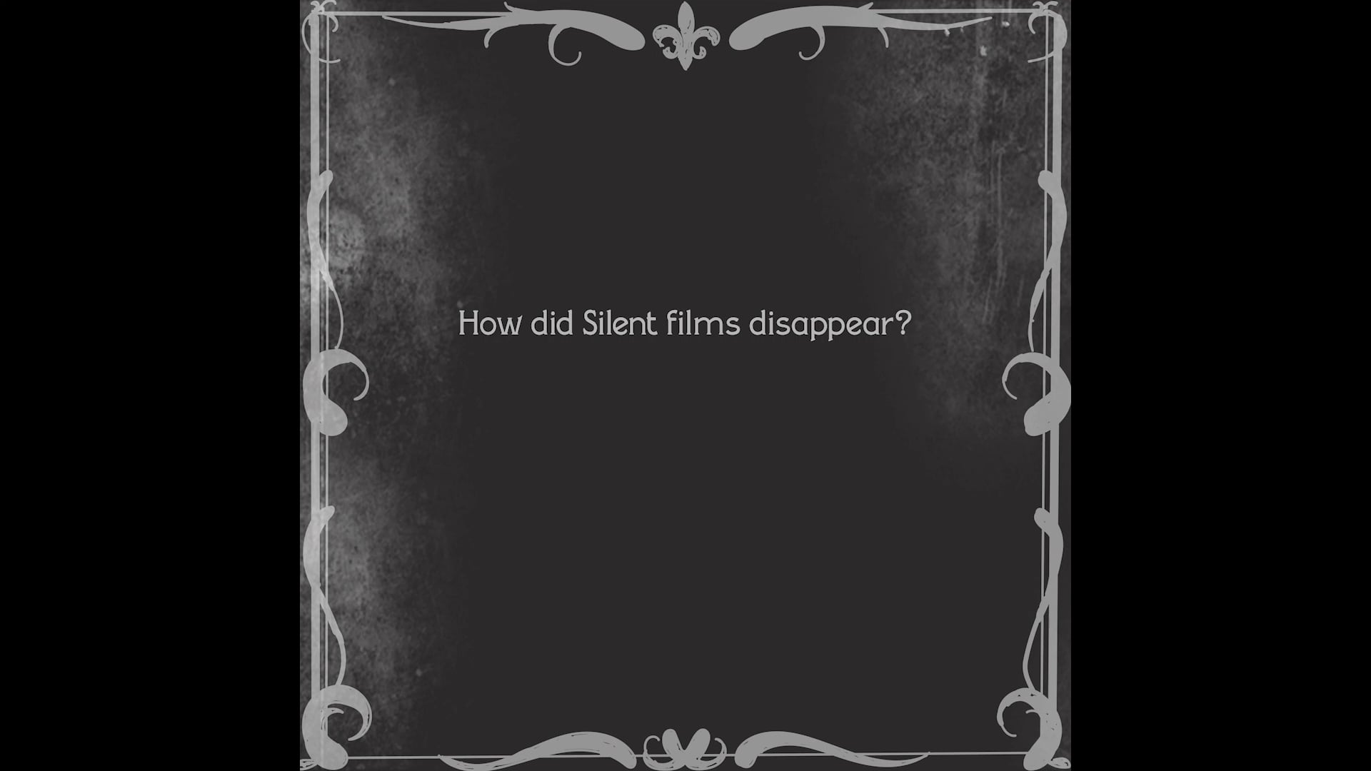 How did silent film disappear