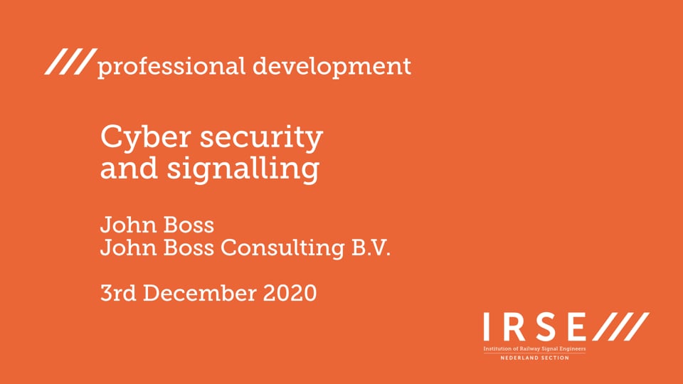 Cyber security and signalling presentatie