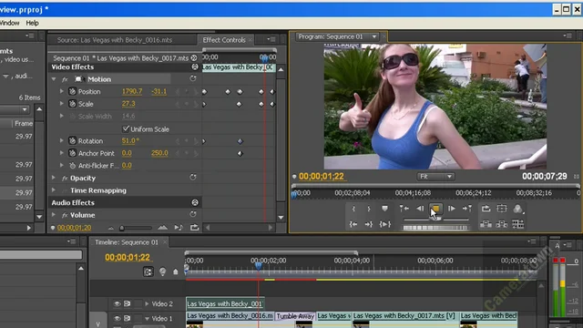 Adobe Premiere Pro CS4 Tutorial - Effect Control, Titles, And.