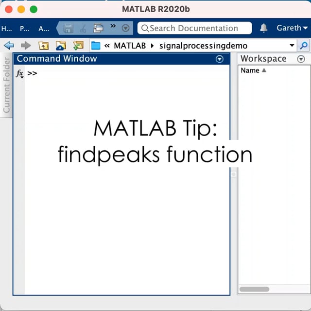 MATLAB Tip: findpeaks function