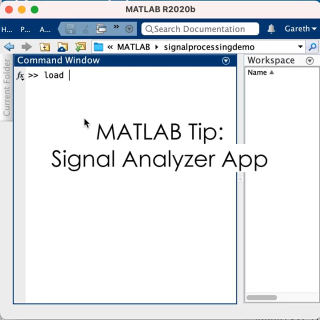 MATLAB Tip: Signal Analyzer App