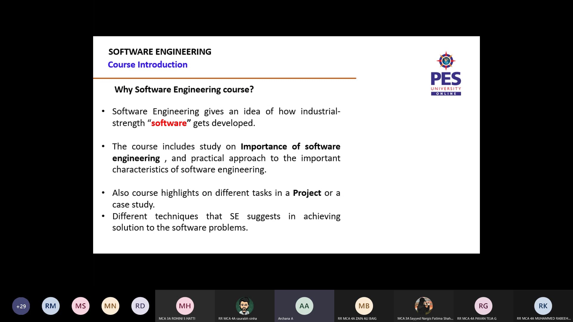 Introduction to course - software engineering on Vimeo