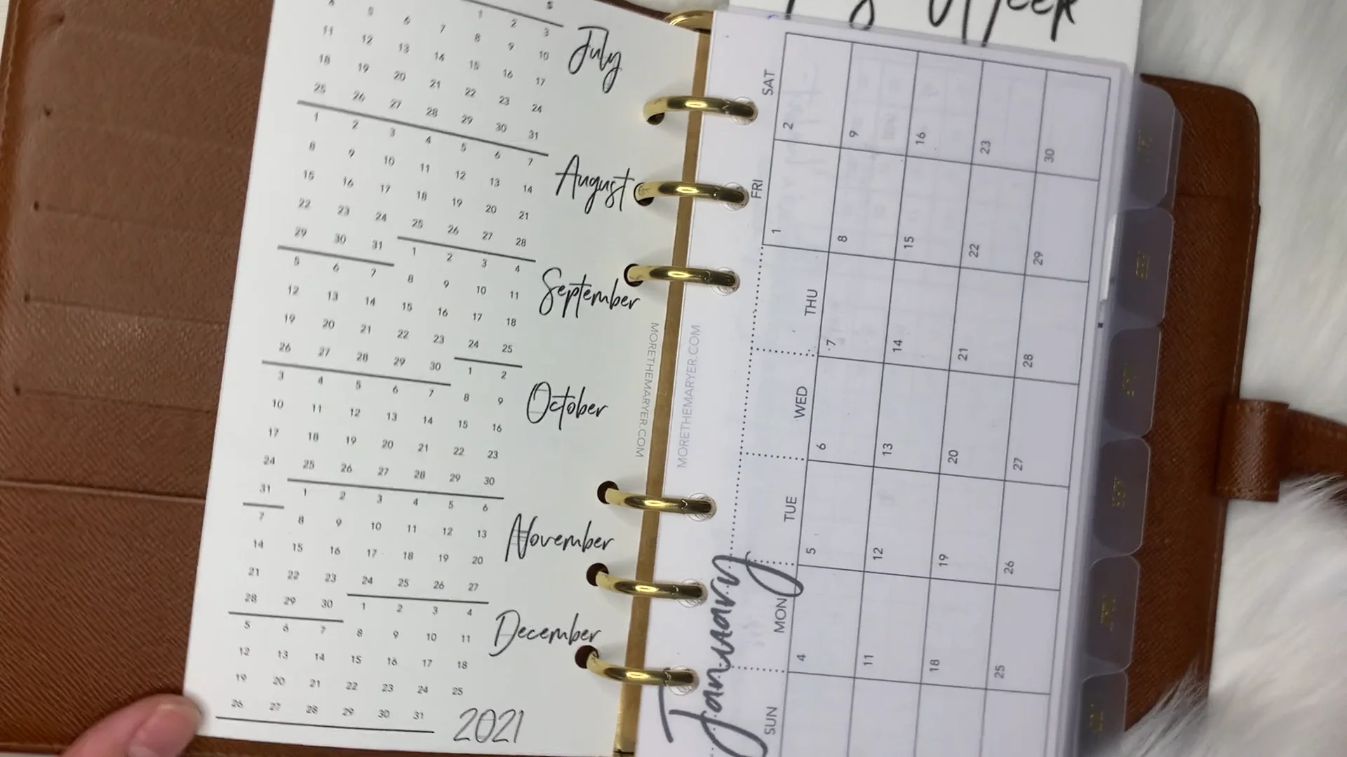 FREE (PRINTABLE) 2021 Personal Size Planner Inserts on Vimeo
