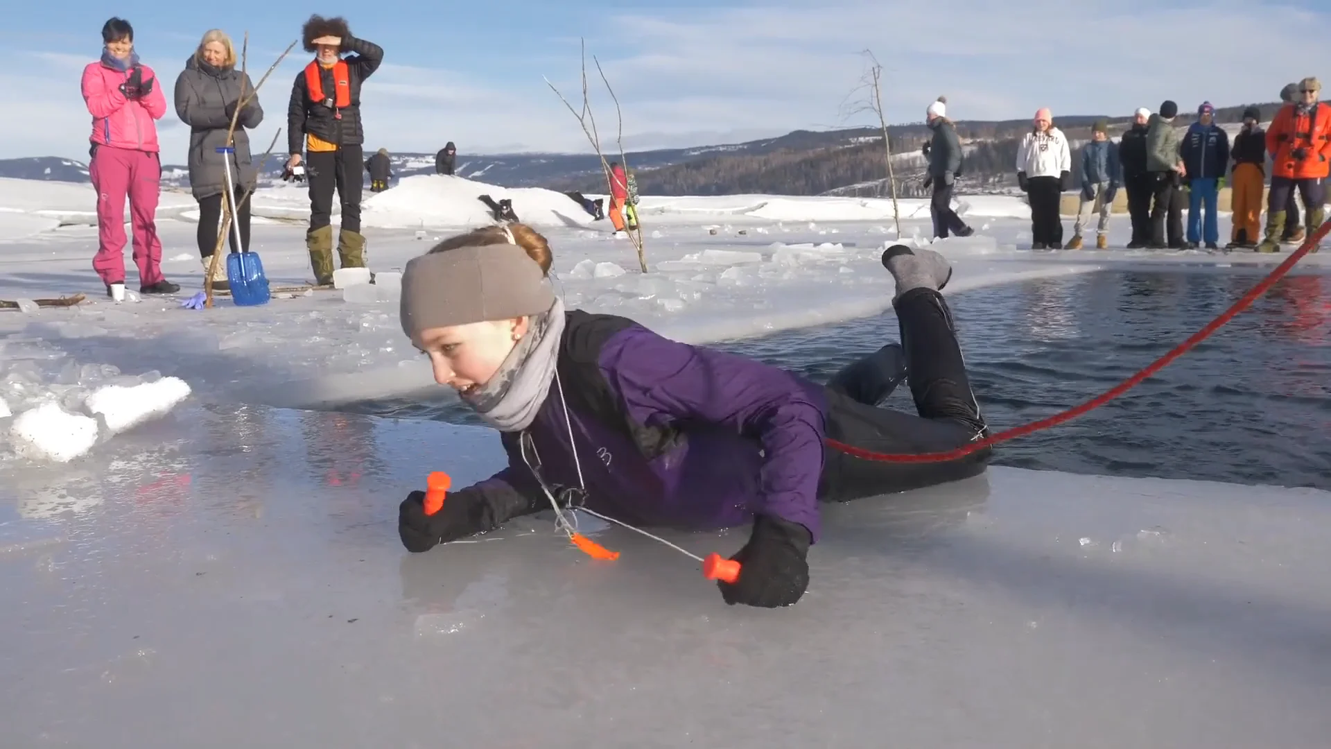 Self-rescue with spikes - solid ice on Vimeo