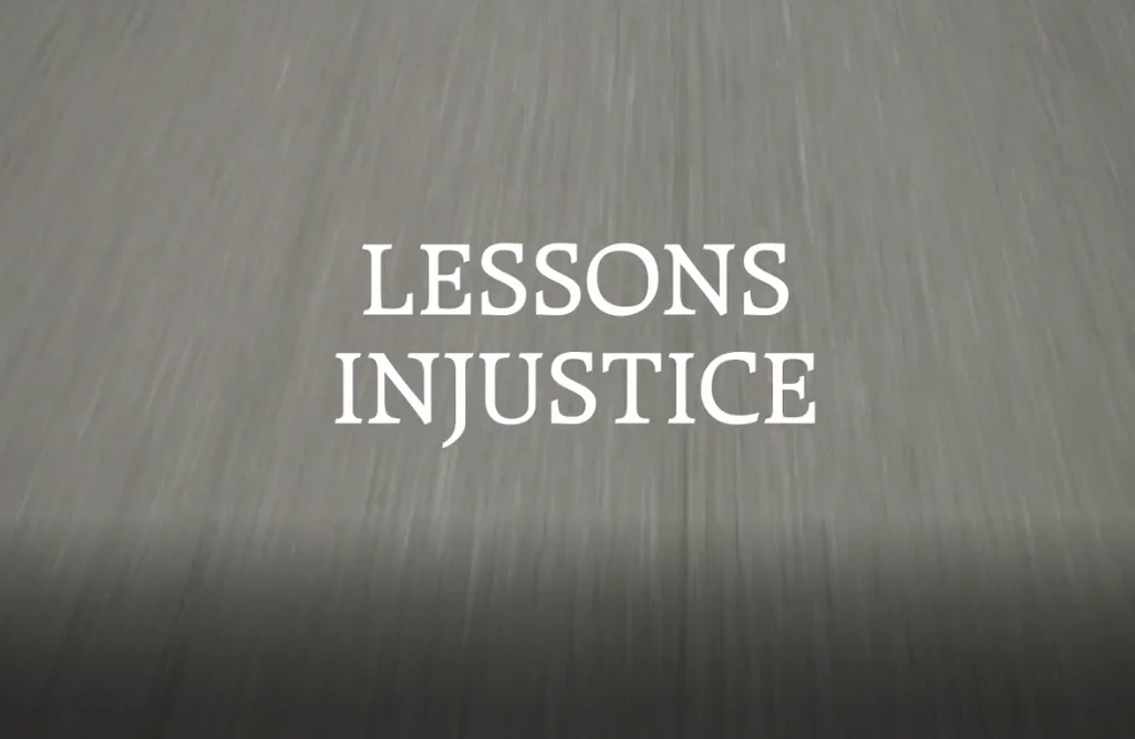 Trailer - Lessons Injustice on Vimeo