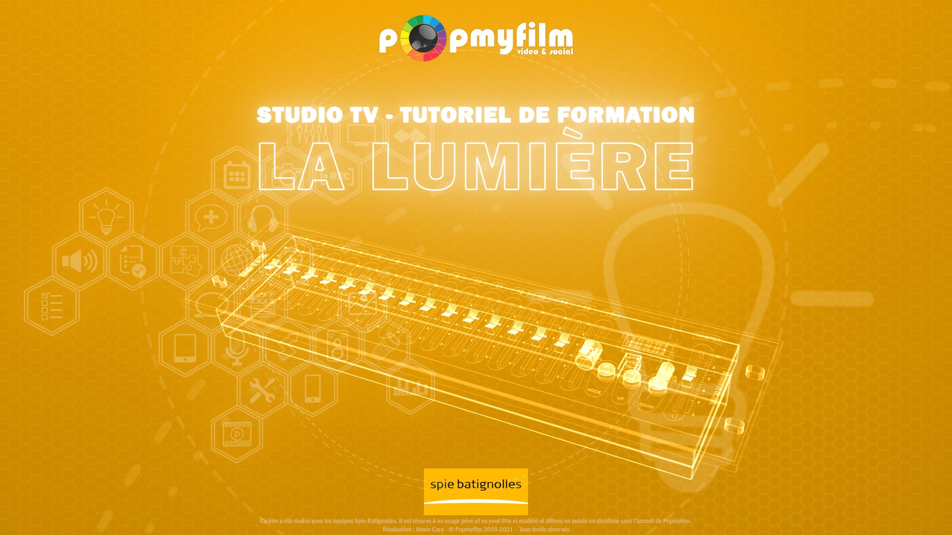 Formation Studio TV 2/6 - Spie Batignolles / MODULE 2 / La lumière