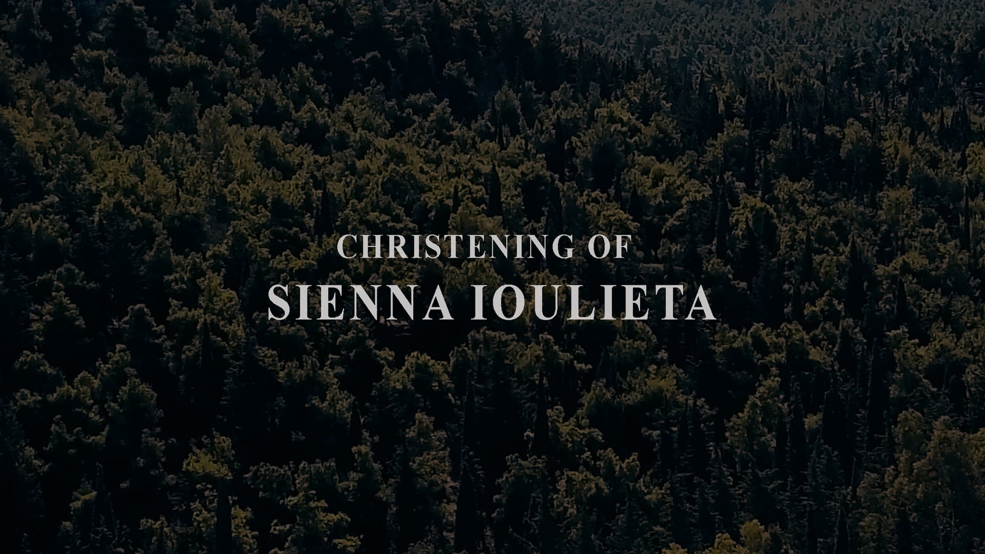 Christening of Sienna Ioulieta