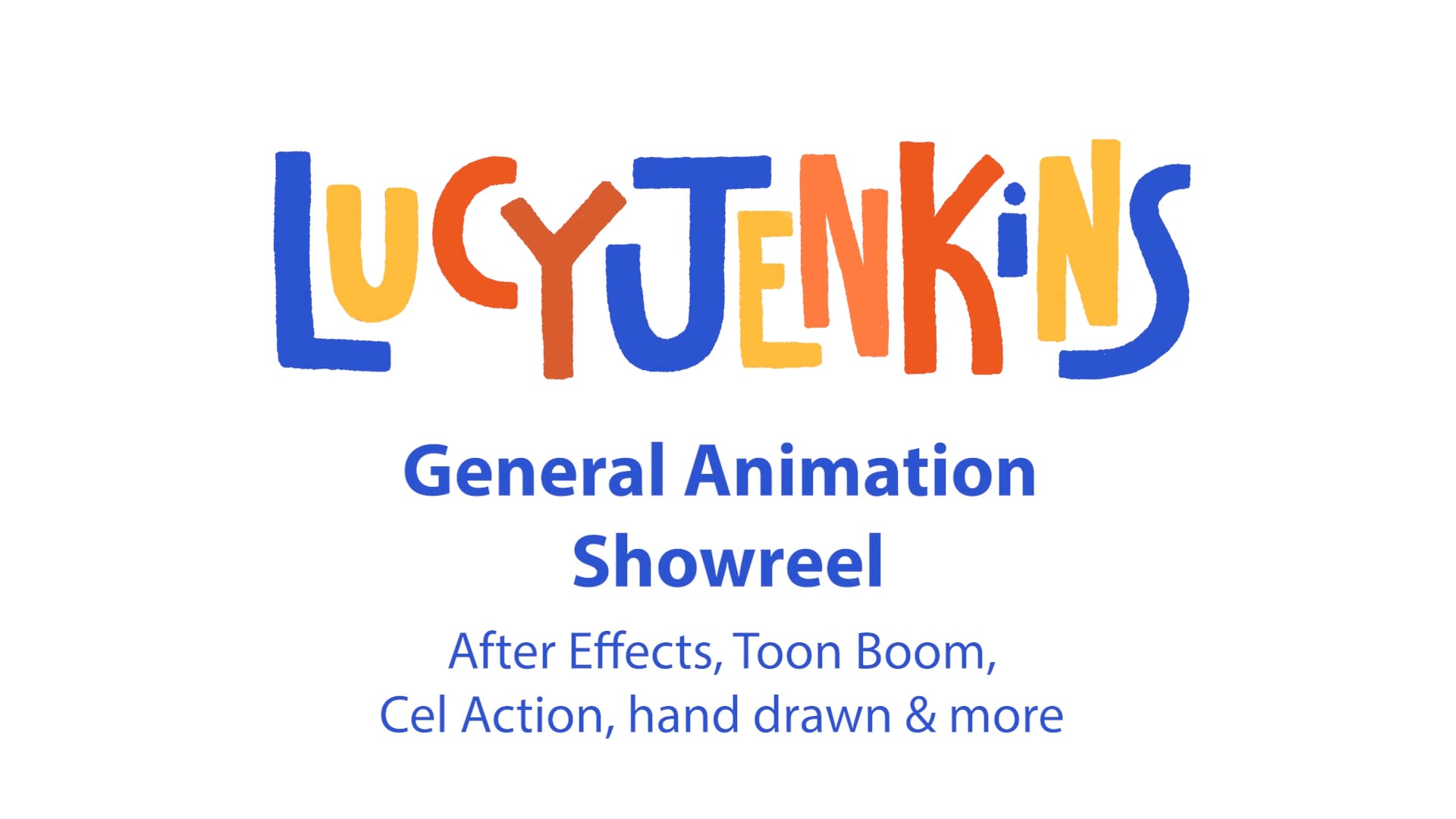 Lucy Jenkins General 2D Animation Showreel 2021