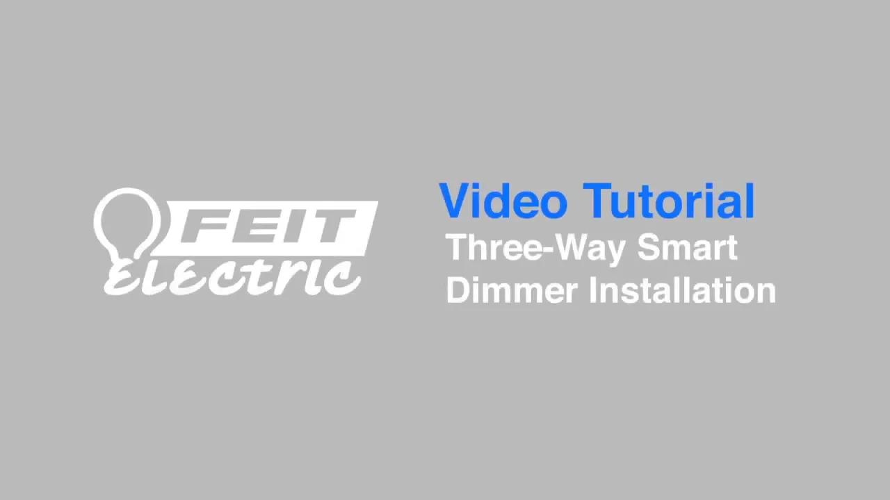 How Do I Install the Smart Dimmer as a 3-Way Dimmer? – Feit Electric