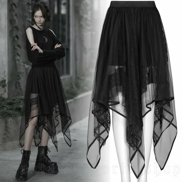 Black gothic outlet skirt