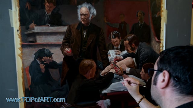 Eakins | The Gross Clinic | Painting Reproduction Video | TOPofART