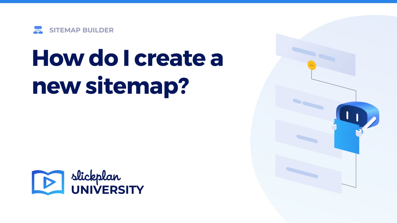 How do I create a new sitemap?