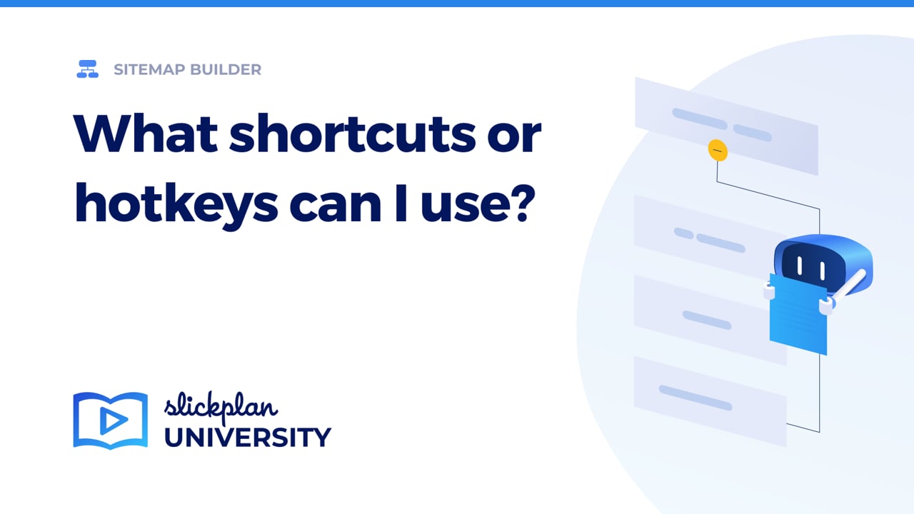 What shortcuts or hotkeys can I use Video