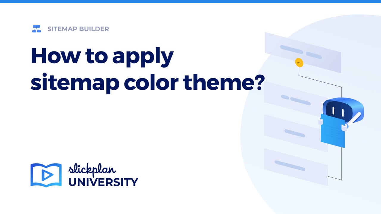 How to apply sitemap color theme?