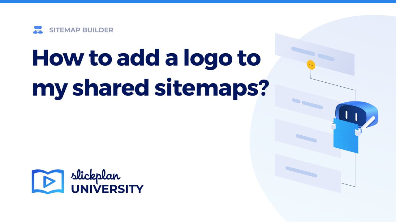 How to add a logo to my shared sitemaps?