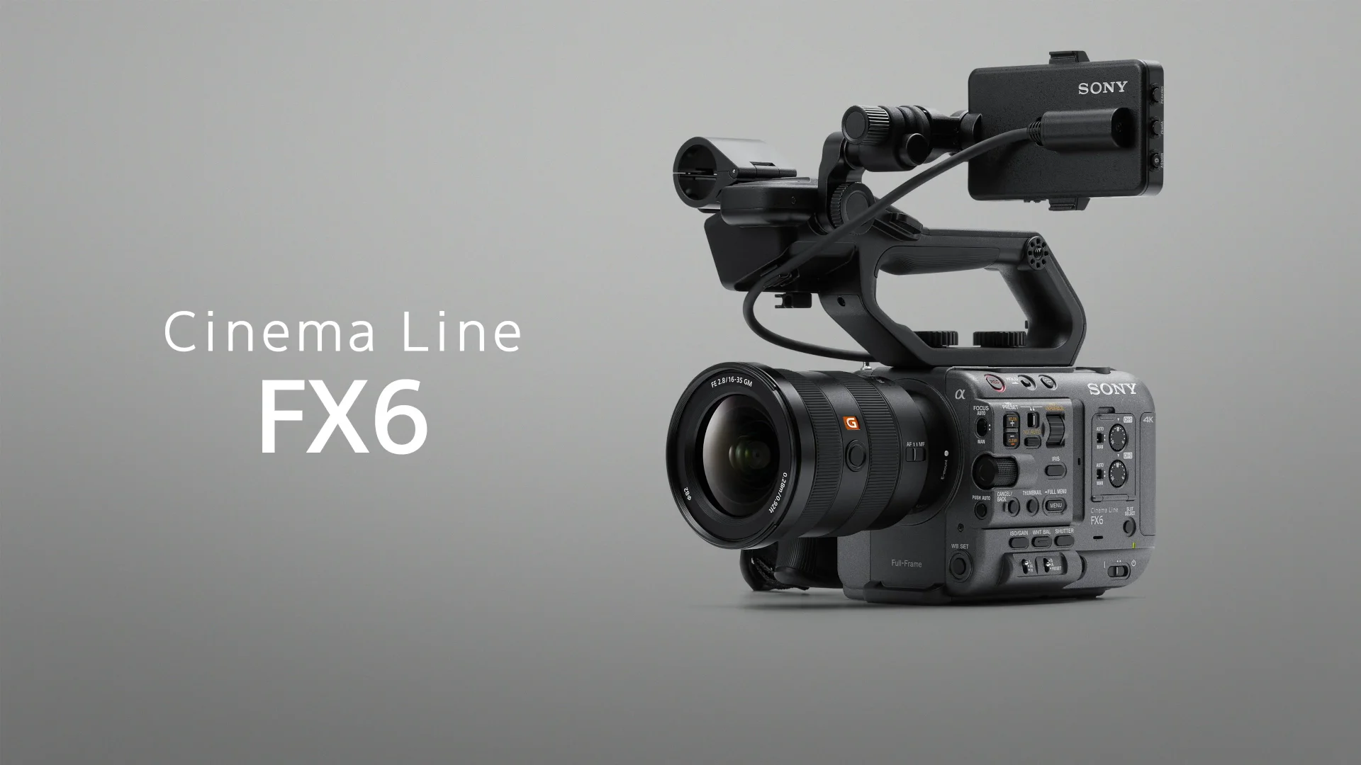 Filmadora Full Frame ILME-FX6 ‑ Sony Pro