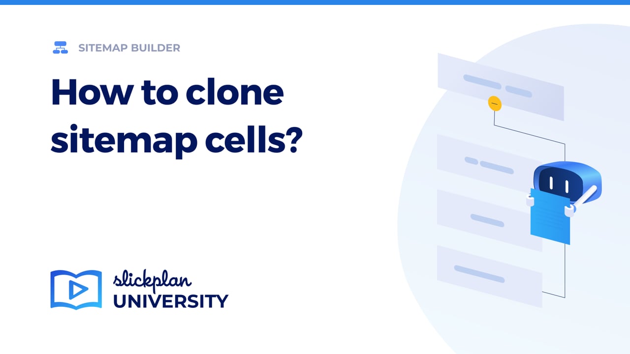 How to clone sitemap cells?