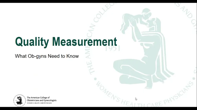 Obstetrics / Maternity Care Quality Measures