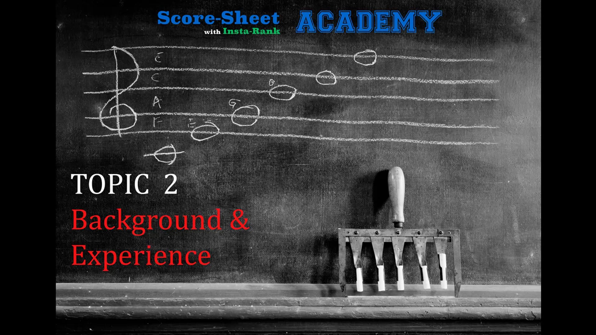 3 - BACKGROUND & EXPERIENCE
