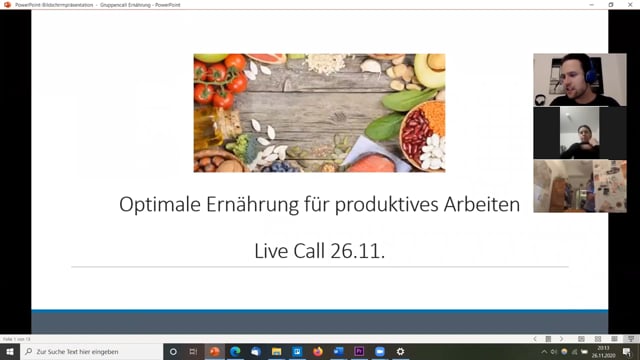 Optimale Ernährung für produktives Arbeiten