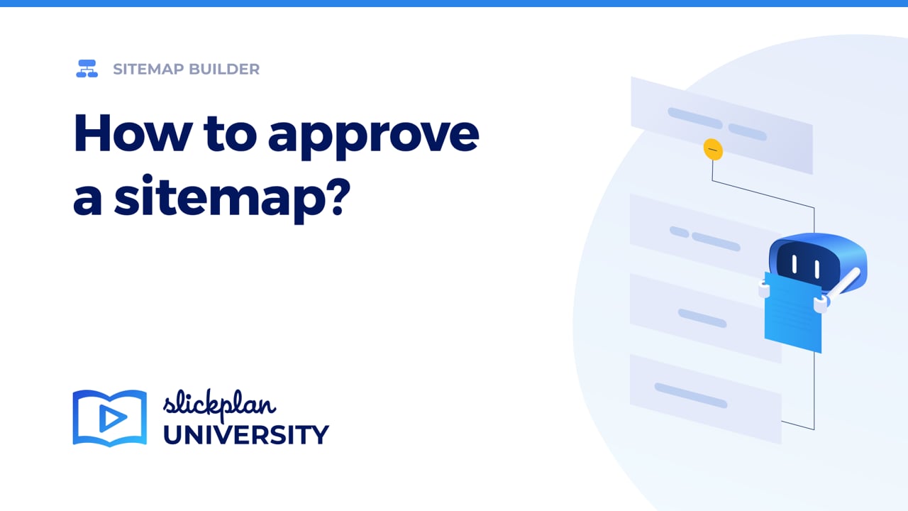 How to approve a sitemap