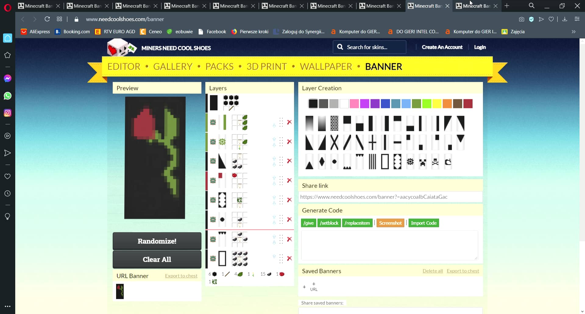 Minecraft Banners __ Miners Need Cool Shoes Skin Editor Opera 20210115 132351 on Vimeo