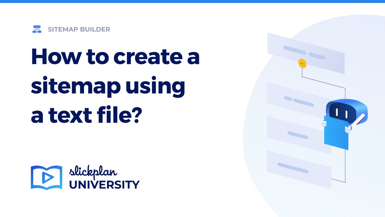 How to create a sitemap using text file video