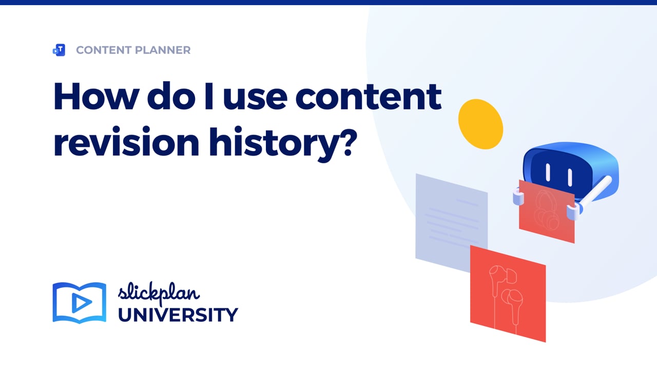 How to use content's Revision history Video