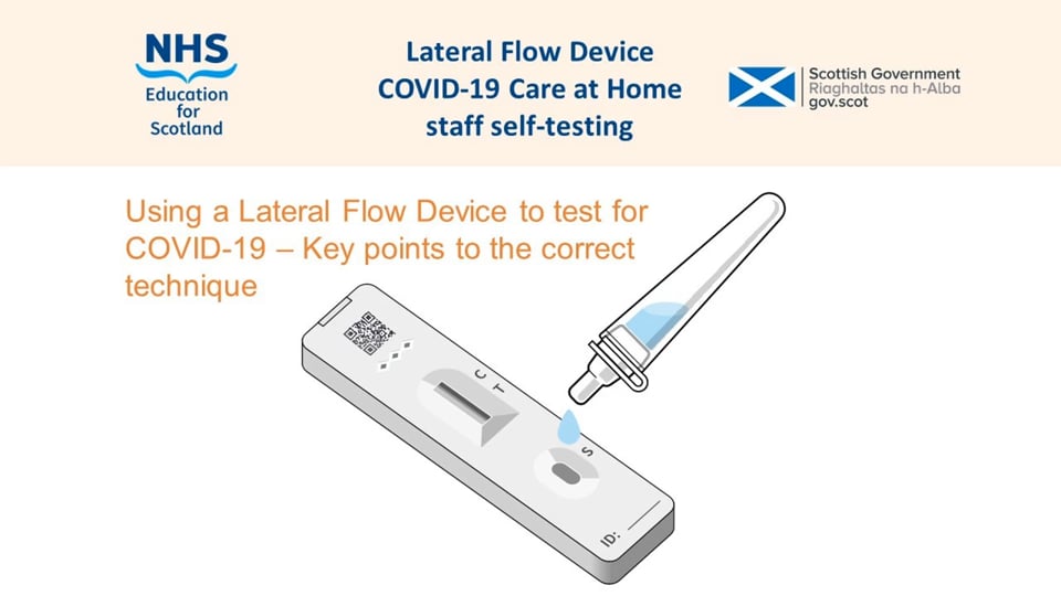 Using A Lateral Flow Device Lfd To Test For Covid 19 Key Points To The Correct Technique On Vimeo