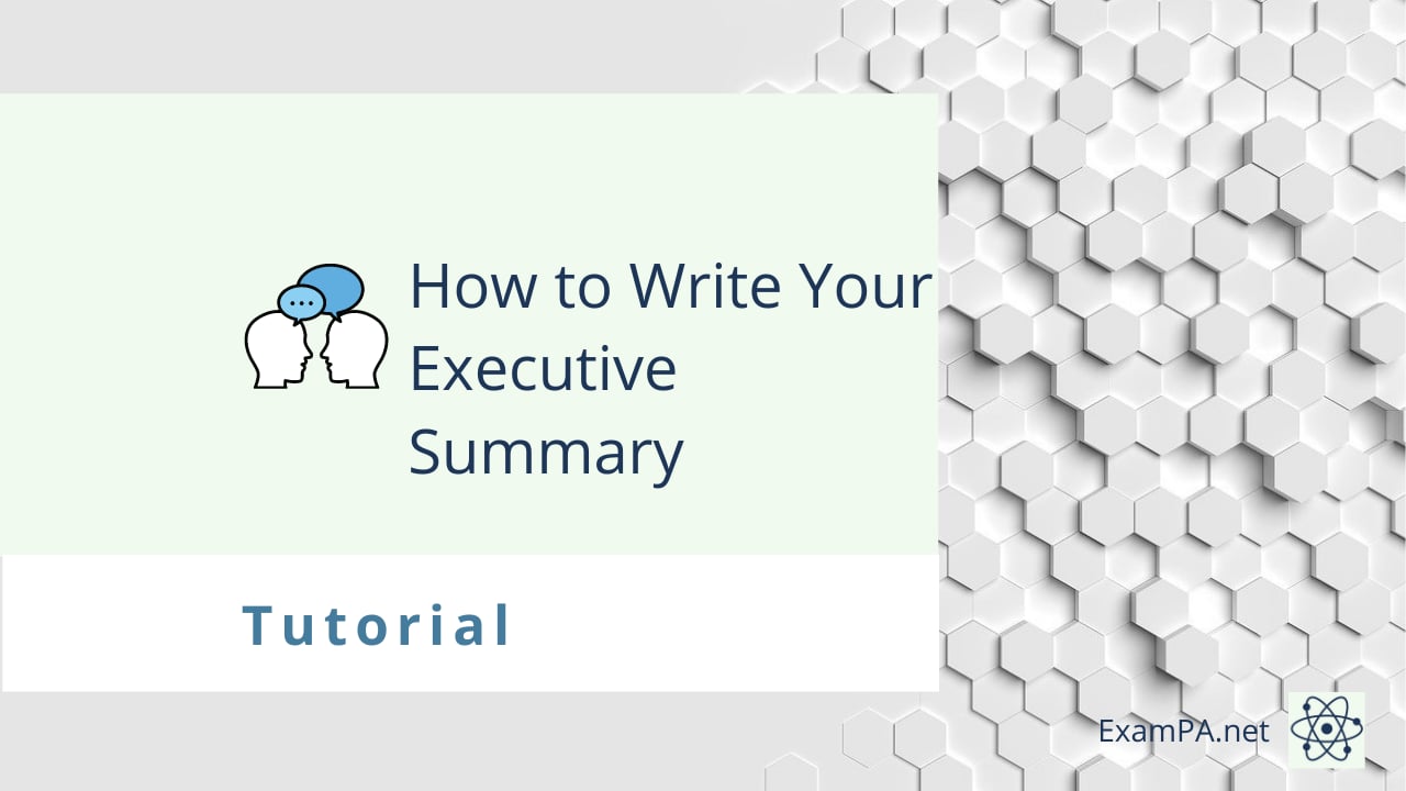 Lesson - How to Write Your Executive Summary on Vimeo