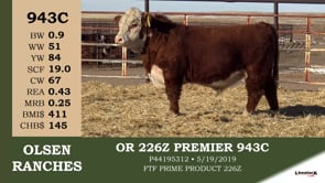 Lot #943C - OR 226Z PREMIER 943C