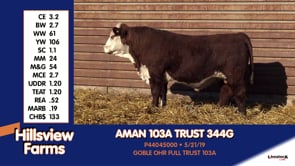 Lot #344G - AMAN 103A TRUST 344G