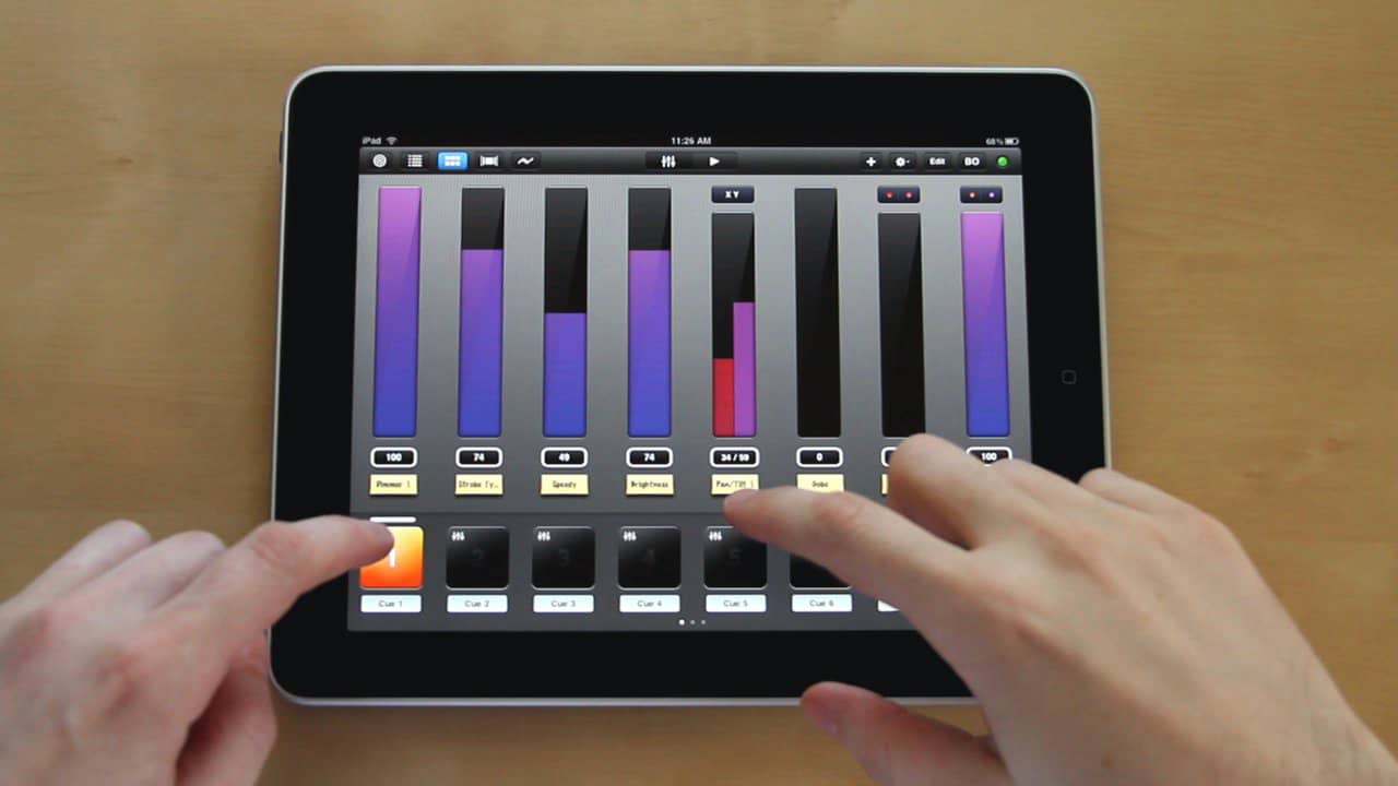 Luminair for iPad multitouch DMX lighting control A Quick Preview