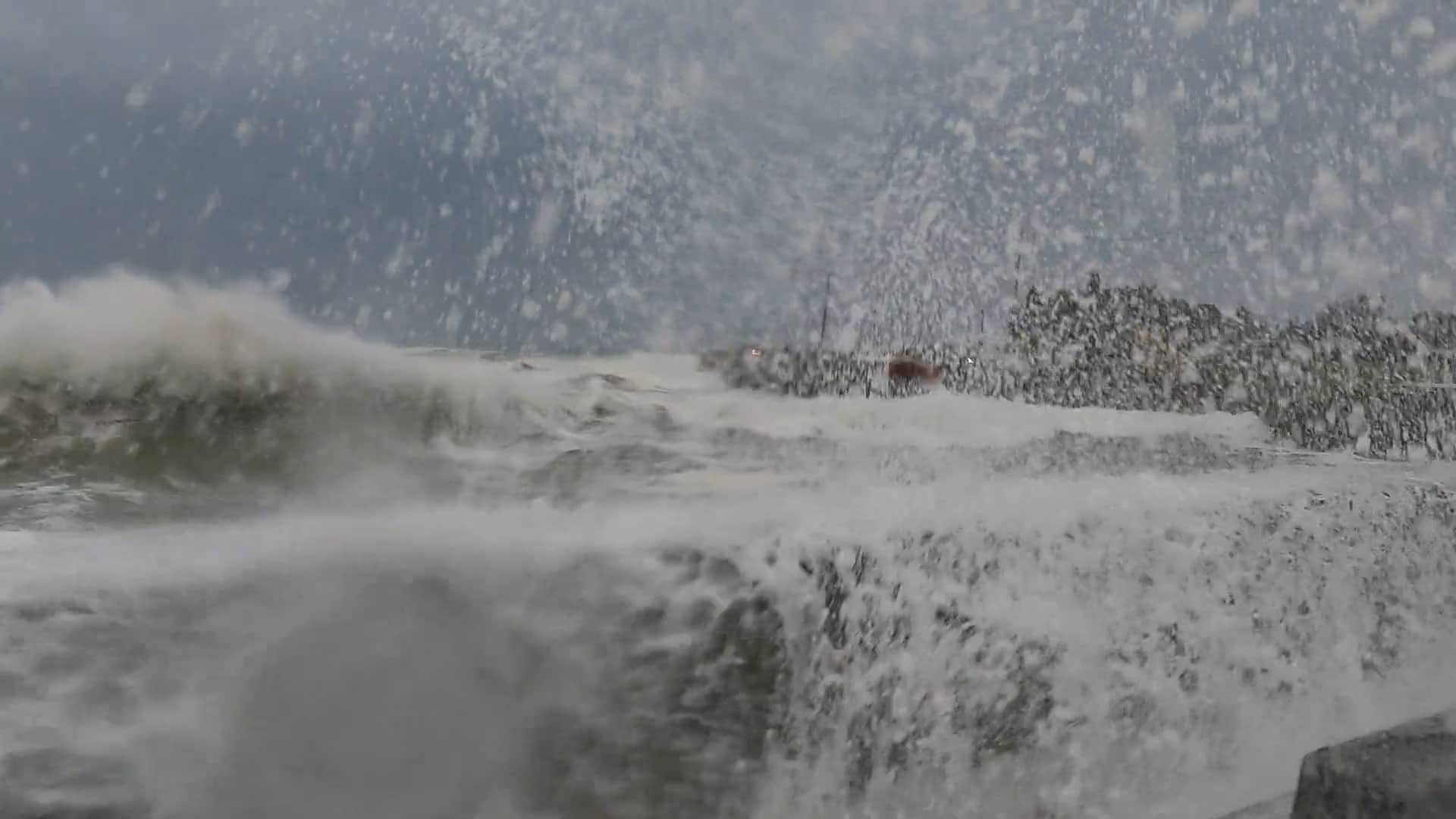 Angry waves at the Seawall on Vimeo