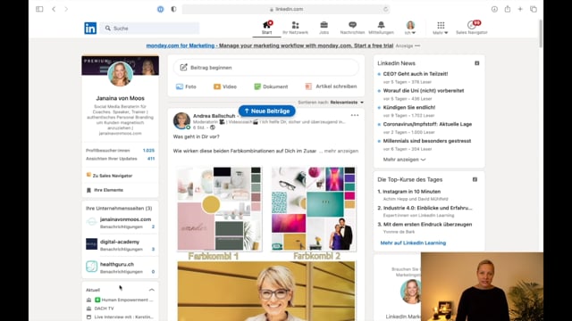 Die neue Linkedin Oberfläche kurz erklärt