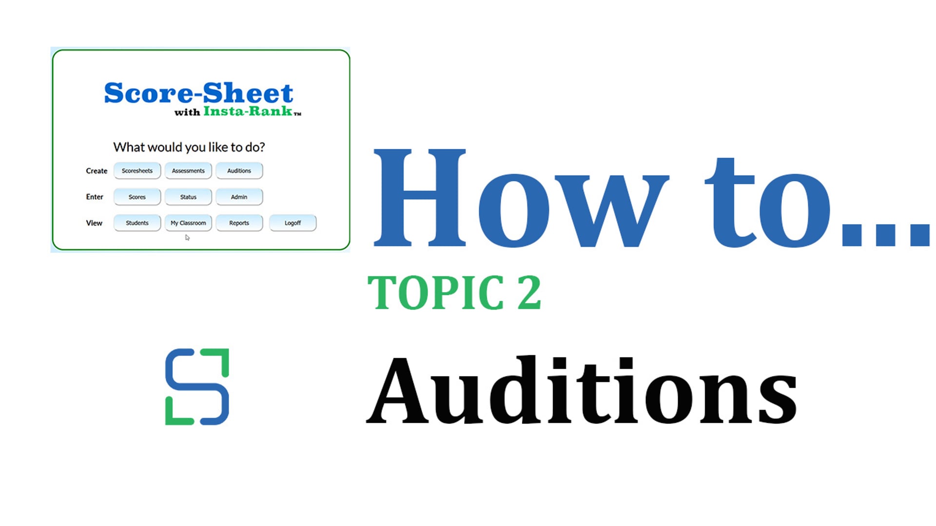 7 - AUDITIONS